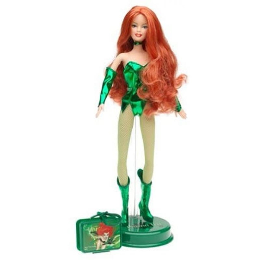New Sealed! 2004 Mattel Barbie DC Comics Poison Ivy Doll w/ Lunchbox H1668 NRFB - Picture 3 of 9